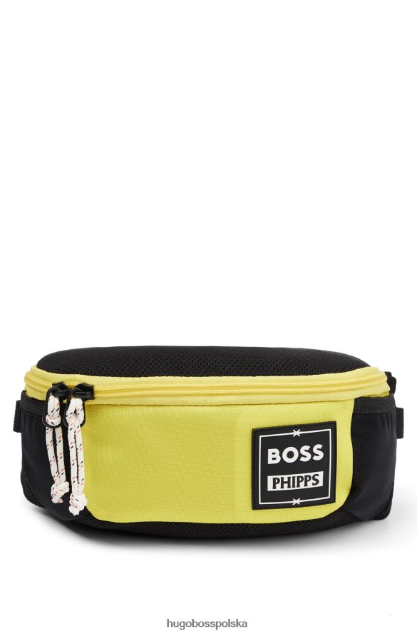 Hugo Boss x torba na pasek firmy phipps wykonana z materiałów pochodzących z recyklingu żółty R0X0H65859
