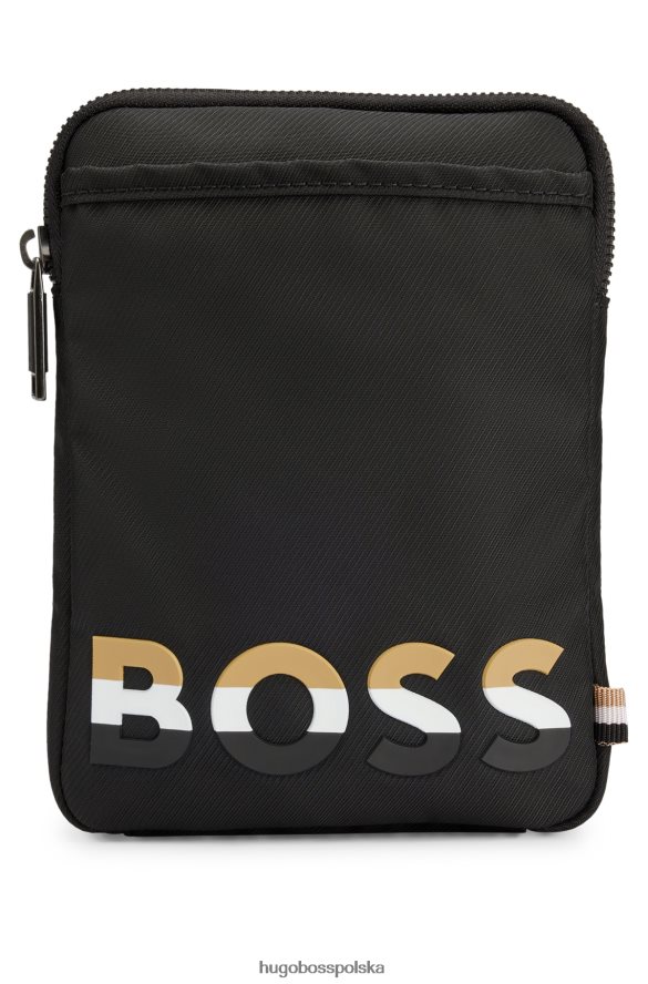 Hugo Boss Saszetka hugo na szyję z charakterystycznym paskiem i czarnym logo czarny R0X0H65696