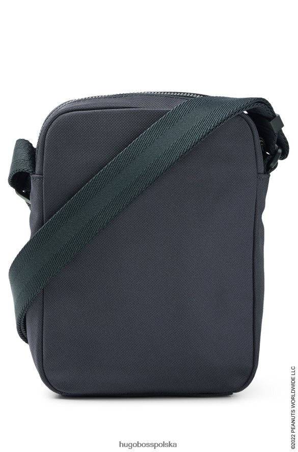 Hugo Boss x Torba reporterska orzeszki ziemne z materiału pochodzącego z recyklingu ze wspólną grafiką ciemny niebieski R0X0H65310