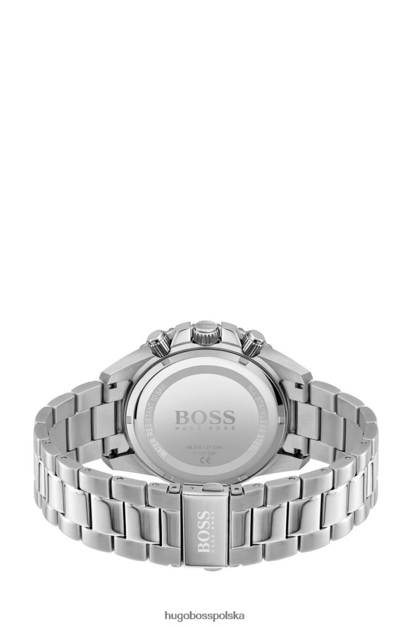 Hugo Boss Chronograf Hugo z niebieską tarczą i obrotową ramką, w zestawie w zestawie różne opakowania wstępne R0X0H65210