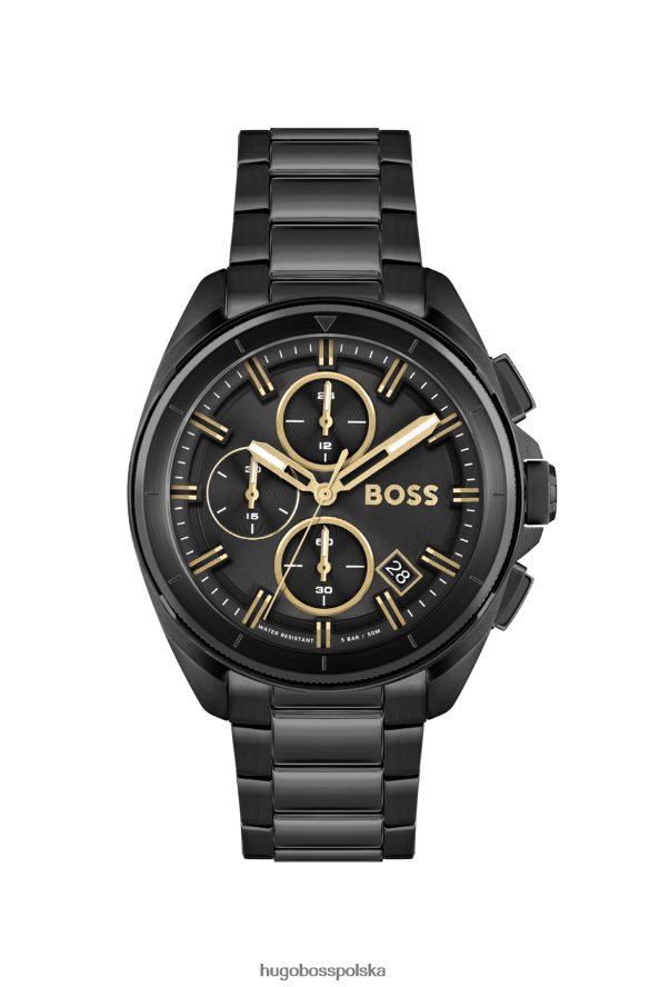Hugo Boss Hugo Assorted – czarny, platerowany chronograf z akcentami w kolorze złotym różne opakowania wstępne R0X0H65203