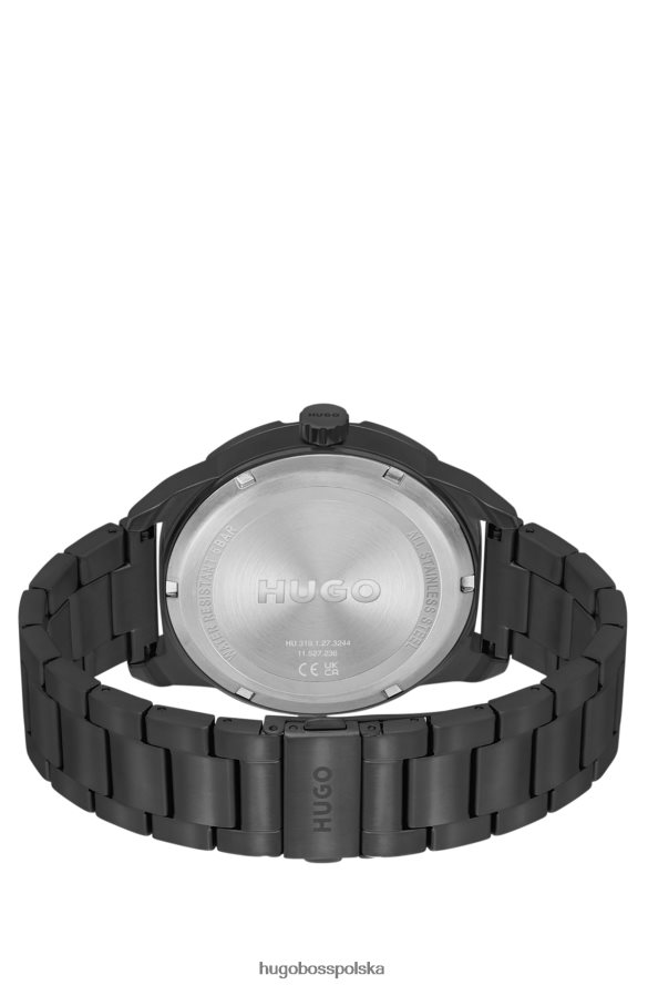 Hugo Boss różne zestawy zegarków hugo w kolorze czarnym z bransoletą z ogniwami różne opakowania wstępne R0X0H65202