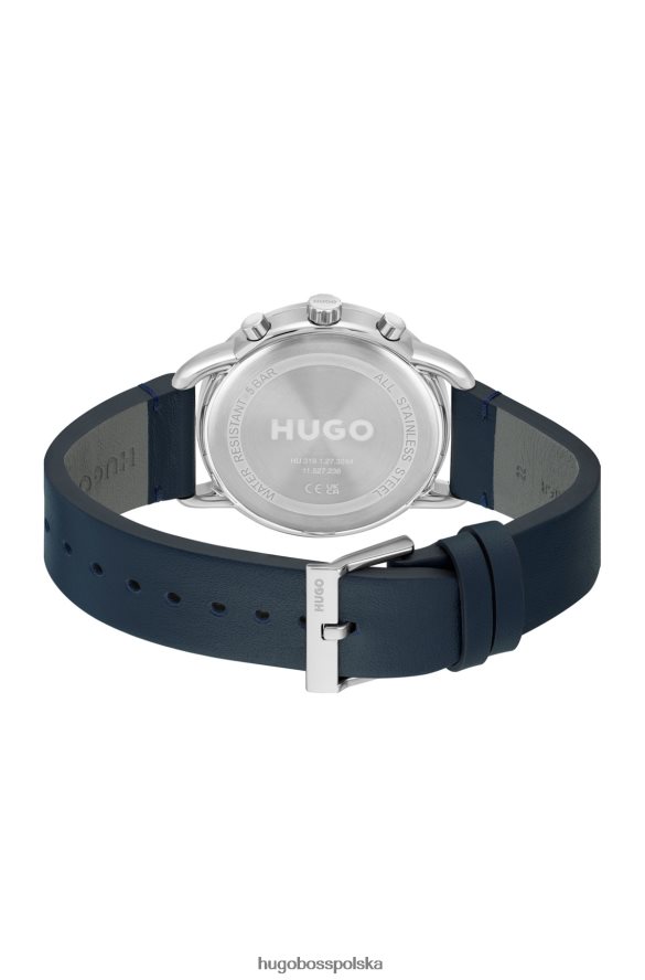 Hugo Boss różnorodny, wstępnie zapakowany zegarek hugo ze stali nierdzewnej z przeszytym skórzanym paskiem różne opakowania wstępne R0X0H65463