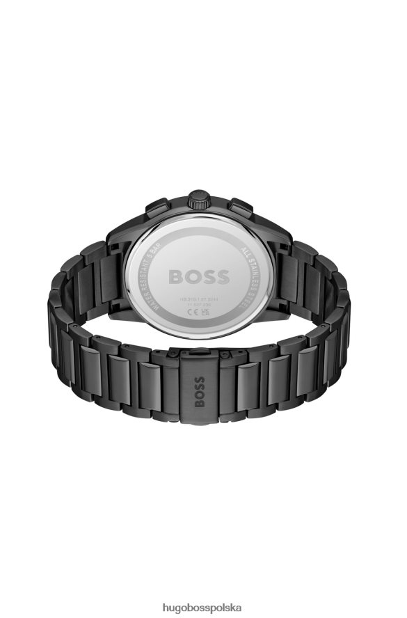 Hugo Boss szary chronograf z bransoletą z ogniwami, dostępny w opakowaniu hugo różne opakowania wstępne R0X0H65143