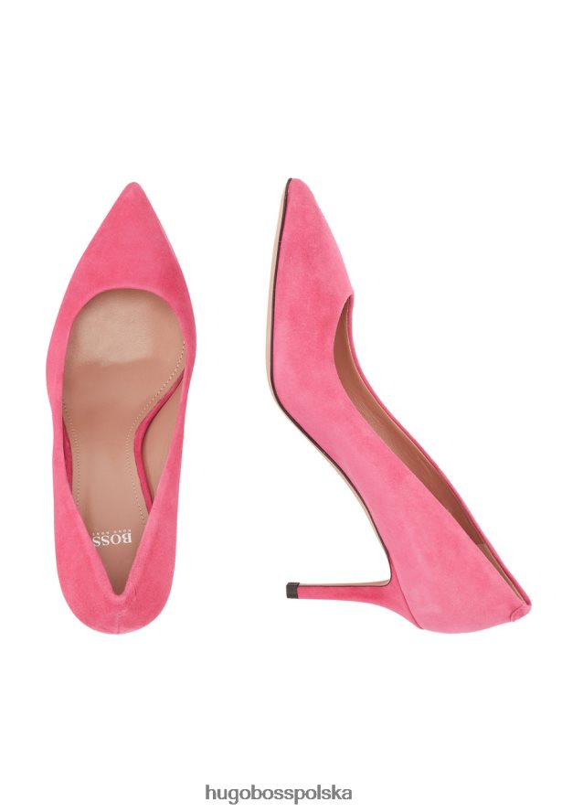 Hugo Boss Czółenka na obcasie Eddie 50389099 jasny róż jasnyróż/pastelowy róż/srebrny R0X0H6889