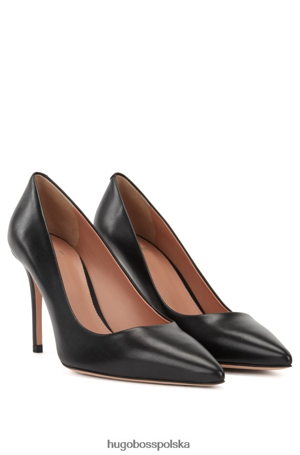 Hugo Boss czółenka na obcasie eddie 50380934 czarne czarny R0X0H6888