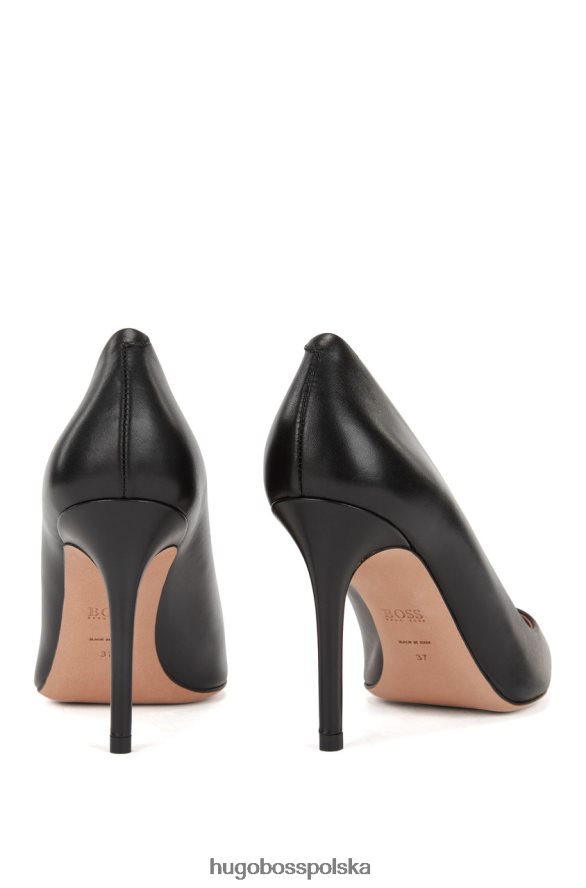 Hugo Boss czółenka na obcasie eddie 50380934 czarne czarny R0X0H6888