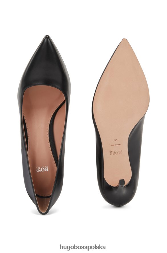 Hugo Boss czółenka na obcasie eddie 50380934 czarne czarny R0X0H6888