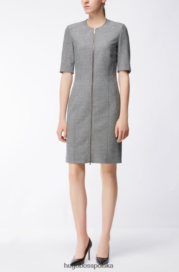Hugo Boss czółenka na obcasie eddie 50380934 czarne czarny R0X0H6888