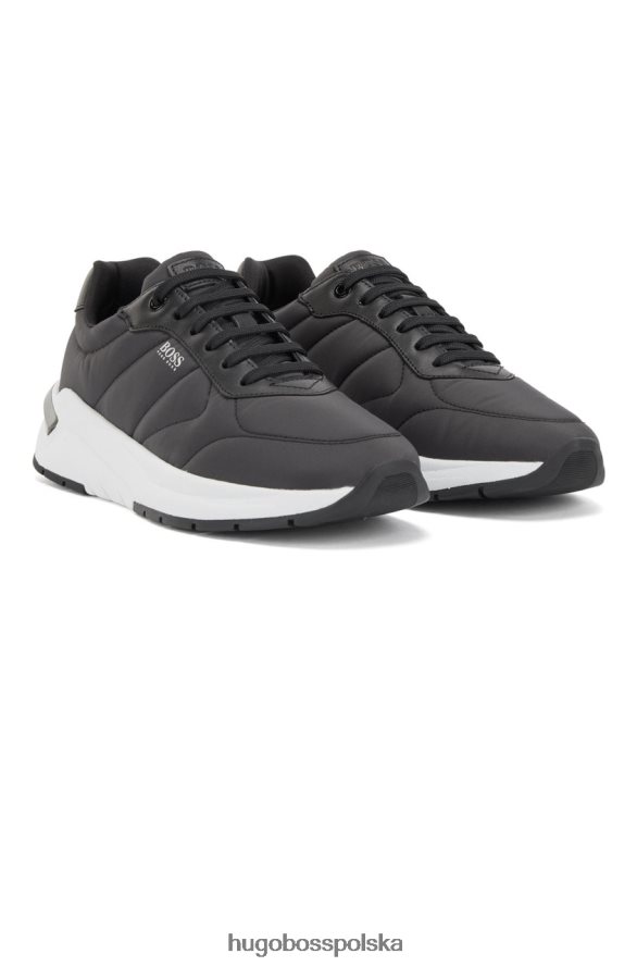 Hugo Boss tenisówka skylar 50459722 czarna czarny/oliwkowy R0X0H6880