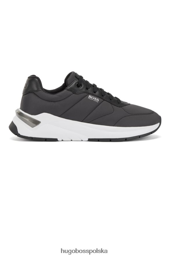Hugo Boss tenisówka skylar 50459722 czarna czarny/oliwkowy R0X0H6880