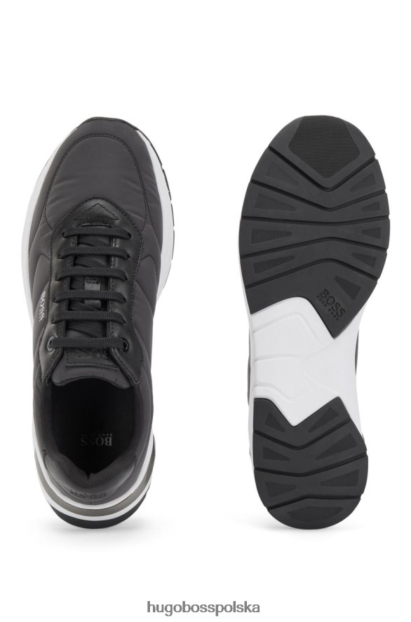 Hugo Boss tenisówka skylar 50459722 czarna czarny/oliwkowy R0X0H6880