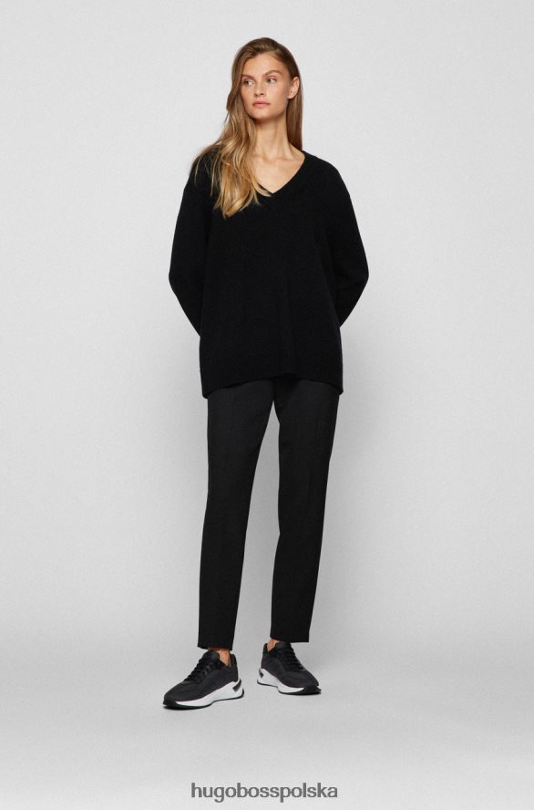 Hugo Boss tenisówka skylar 50459722 czarna czarny/oliwkowy R0X0H6880