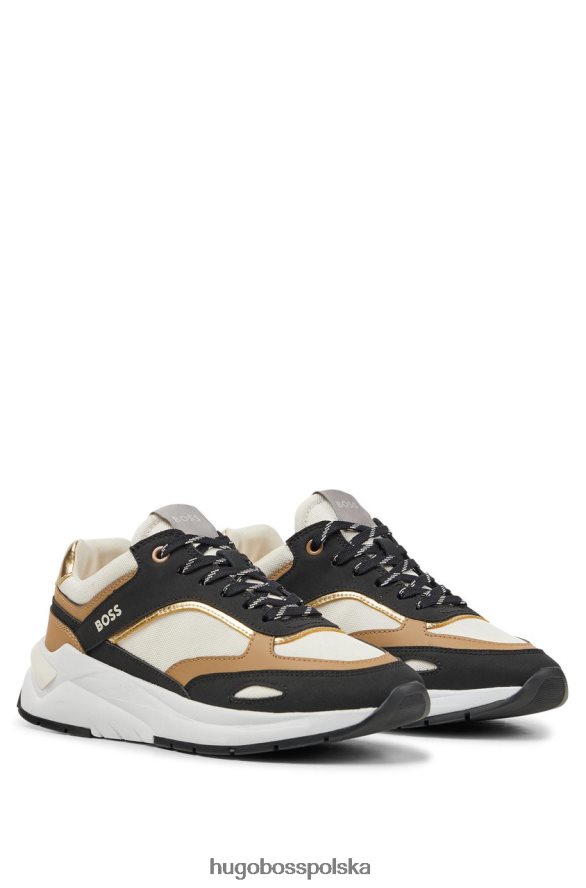 Hugo Boss tenisówka skylar 50477949 czarna czarny R0X0H6871