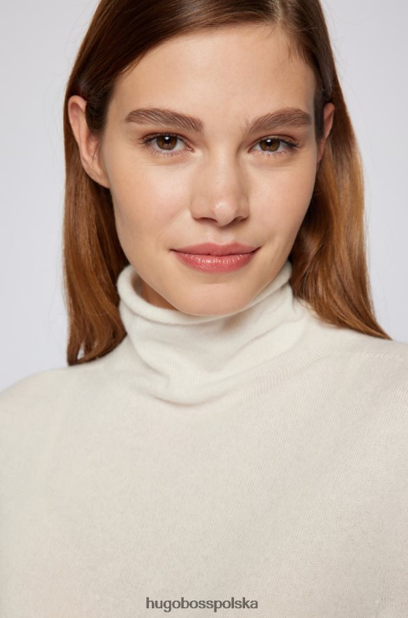 Hugo Boss dzianina kaszmirowa Fatenas 50459523 camel wielbłąd/len R0X0H6723