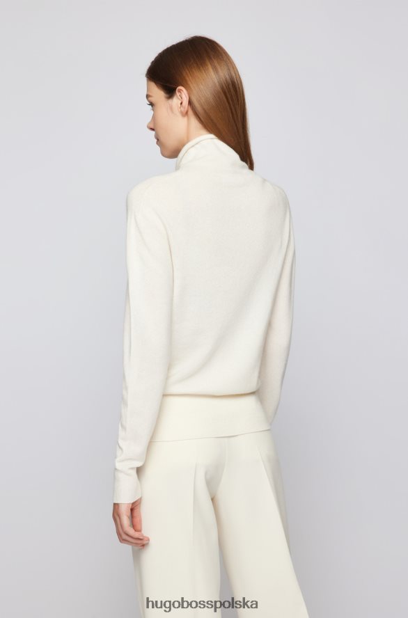 Hugo Boss dzianina kaszmirowa Fatenas 50459523 camel wielbłąd/len R0X0H6723