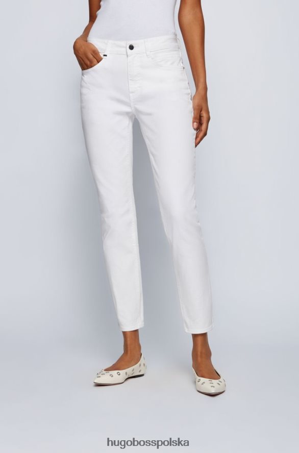 Hugo Boss dżinsy slim fit 3.0 50450547 biały biały R0X0H6812