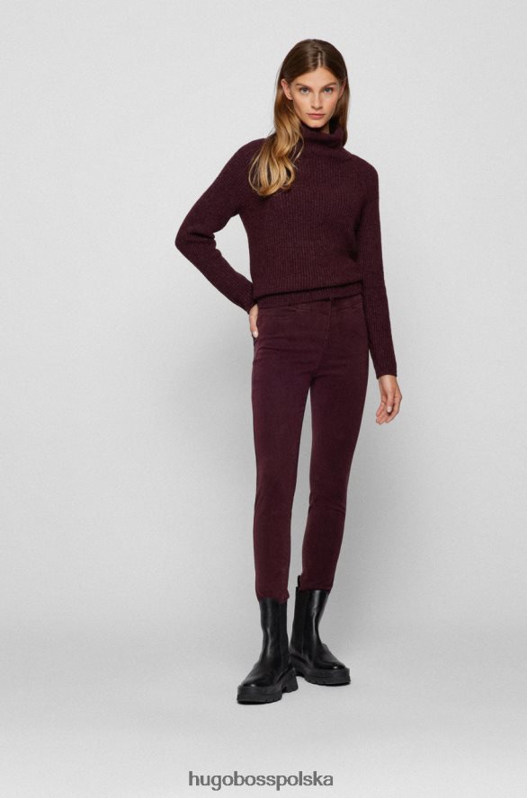 Hugo Boss jeansy skinny crot 1,3 50464460 merlot merlot R0X0H6737