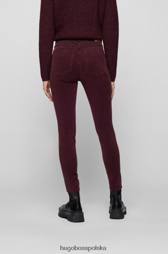 Hugo Boss jeansy skinny crot 1,3 50464460 merlot merlot R0X0H6737