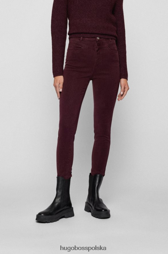 Hugo Boss jeansy skinny crot 1,3 50464460 merlot merlot R0X0H6737