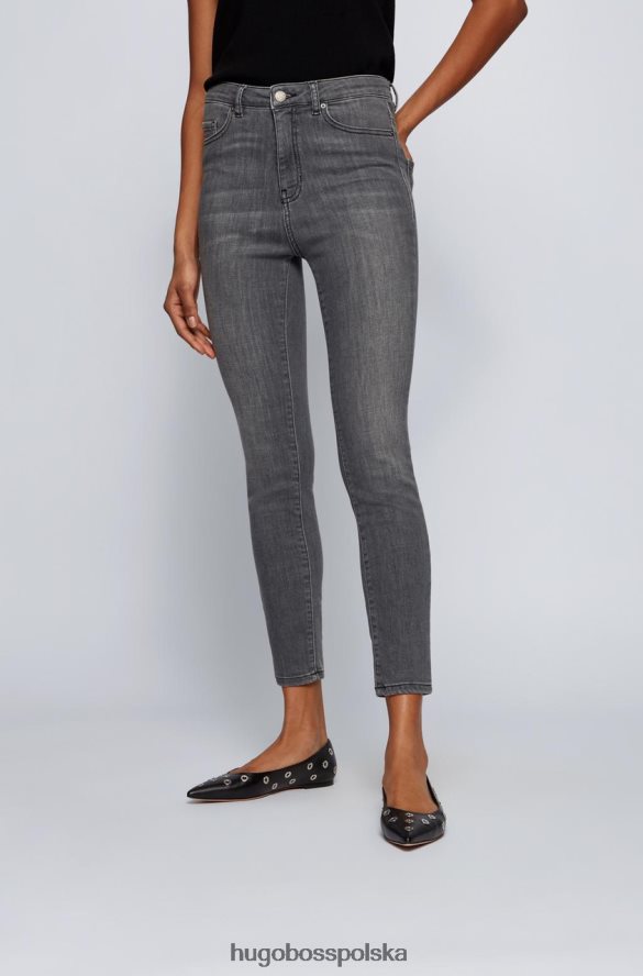 Hugo Boss jeansy skinny crot 50453823 szare szary R0X0H6799