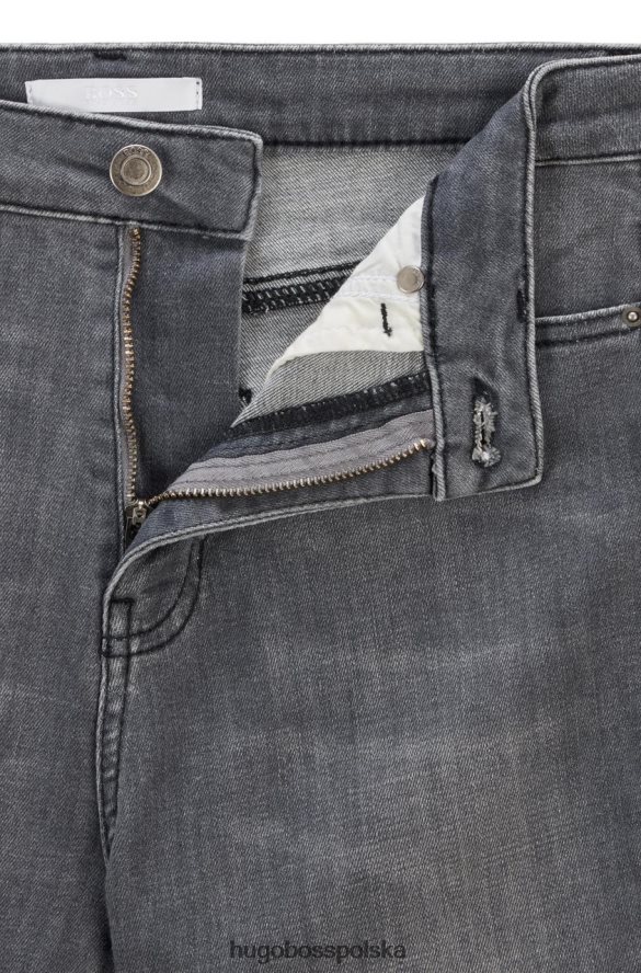 Hugo Boss jeansy skinny crot 50453823 szare szary R0X0H6799