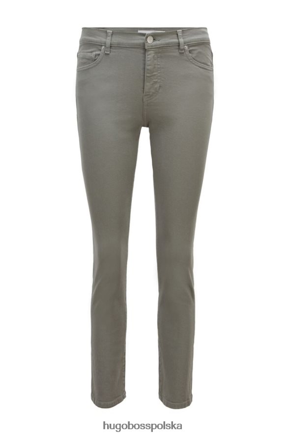 Hugo Boss jeansy slim fit 1.0 50450543 oliwkowe oliwkowy/beżowy/różowy R0X0H6806