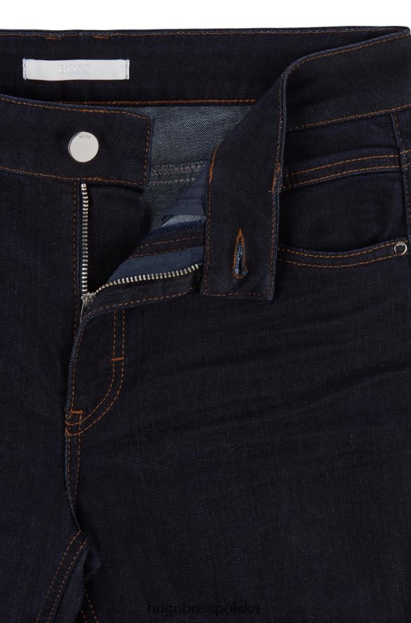 Hugo Boss jeansy slim fit 50441201 granatowe marynarka wojenna R0X0H6759