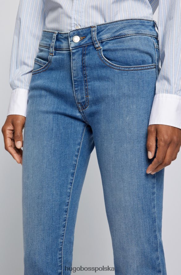 Hugo Boss jeansy slim fit 50467596 jasnoniebieskie jasnoniebieski R0X0H6701
