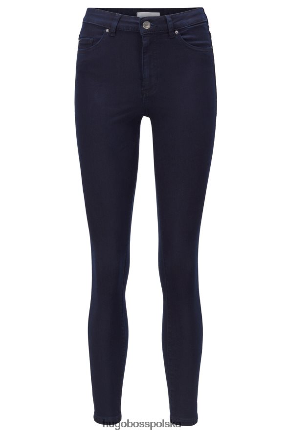 Hugo Boss jeansy super obcisłe przycięte 50441158 ciemnoniebieskie ciemny niebieski R0X0H6818