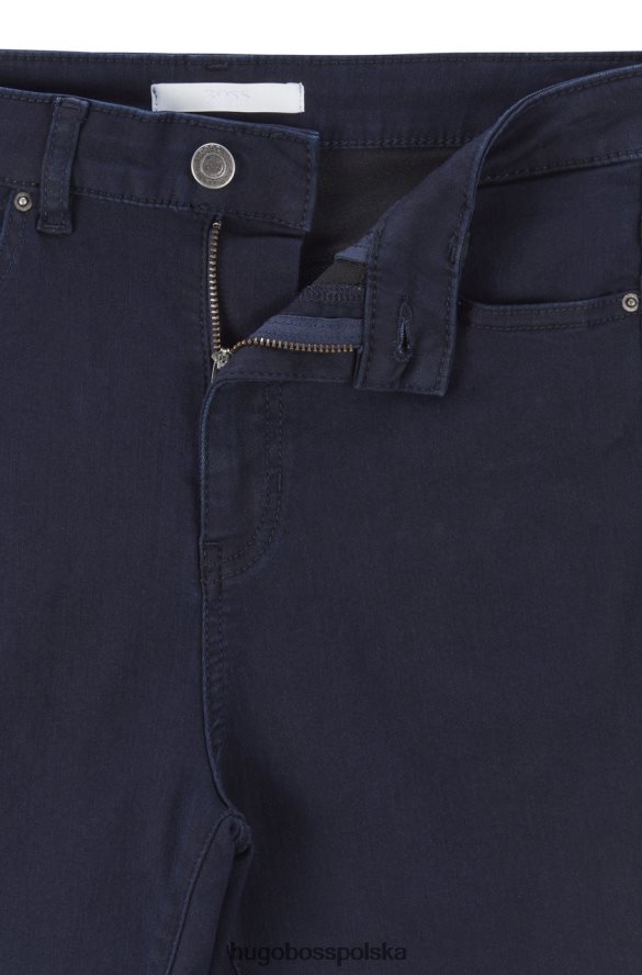Hugo Boss jeansy super obcisłe przycięte 50441158 ciemnoniebieskie ciemny niebieski R0X0H6818
