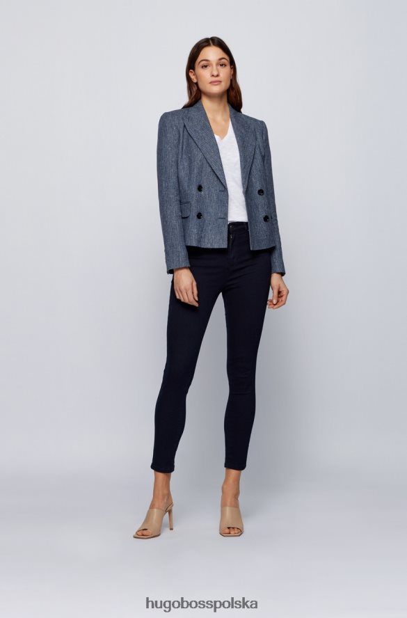 Hugo Boss jeansy super obcisłe przycięte 50441158 ciemnoniebieskie ciemny niebieski R0X0H6818