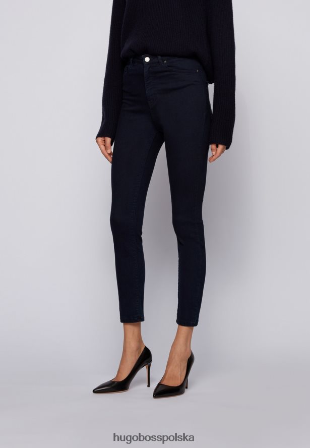 Hugo Boss jeansy super obcisłe przycięte 50441158 ciemnoniebieskie ciemny niebieski R0X0H6818