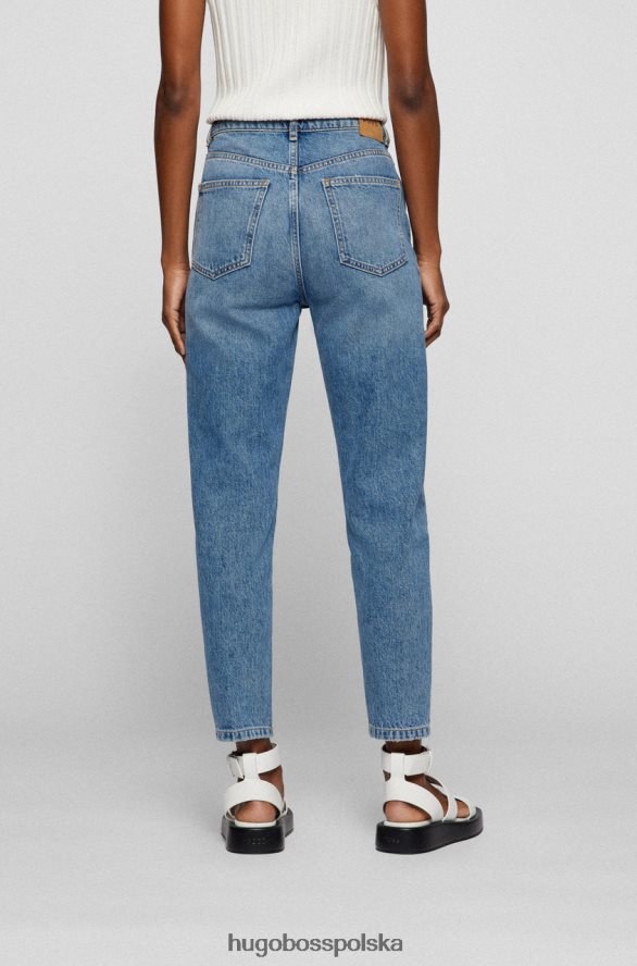 Hugo Boss nowoczesne jeansy typu mama 50467947 jasnoniebieskie jasnoniebieski R0X0H6710