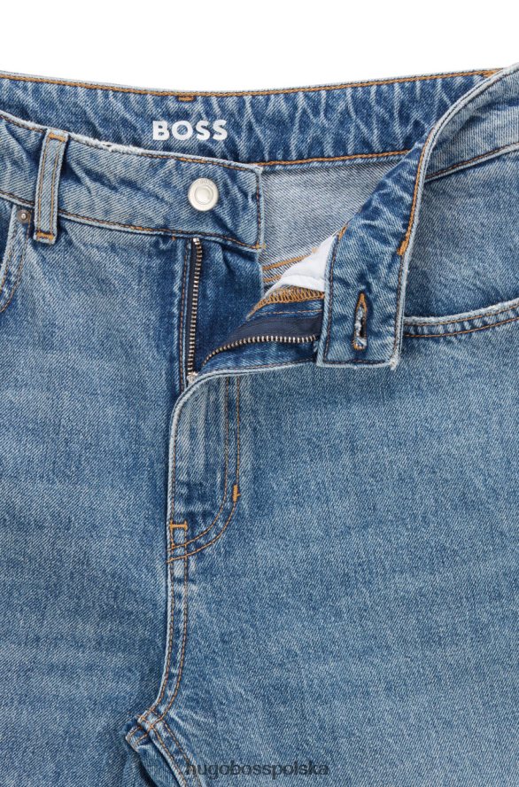 Hugo Boss nowoczesne jeansy typu mama 50467947 jasnoniebieskie jasnoniebieski R0X0H6710