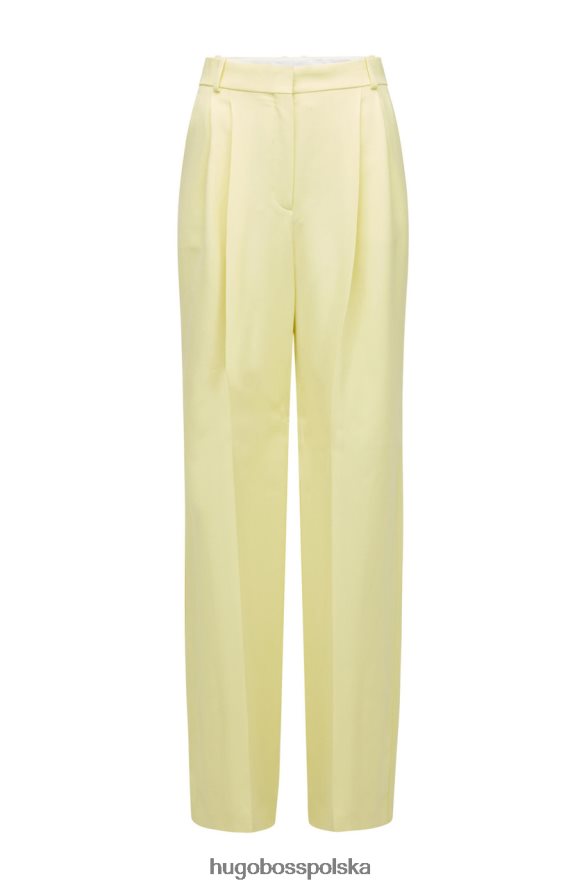 Hugo Boss spodnie TILLIA 50472215 żółte żółty R0X0H6717