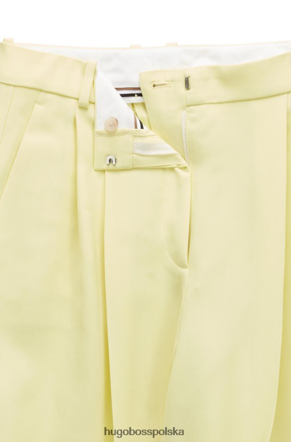 Hugo Boss spodnie TILLIA 50472215 żółte żółty R0X0H6717