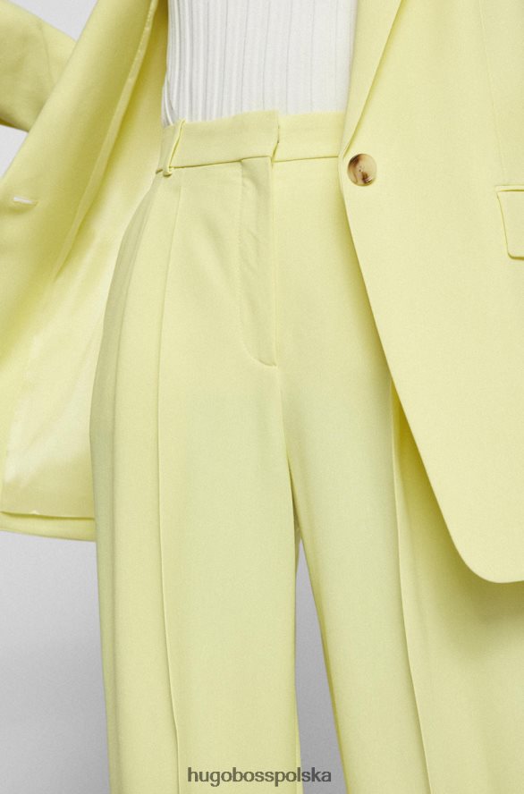 Hugo Boss spodnie TILLIA 50472215 żółte żółty R0X0H6717