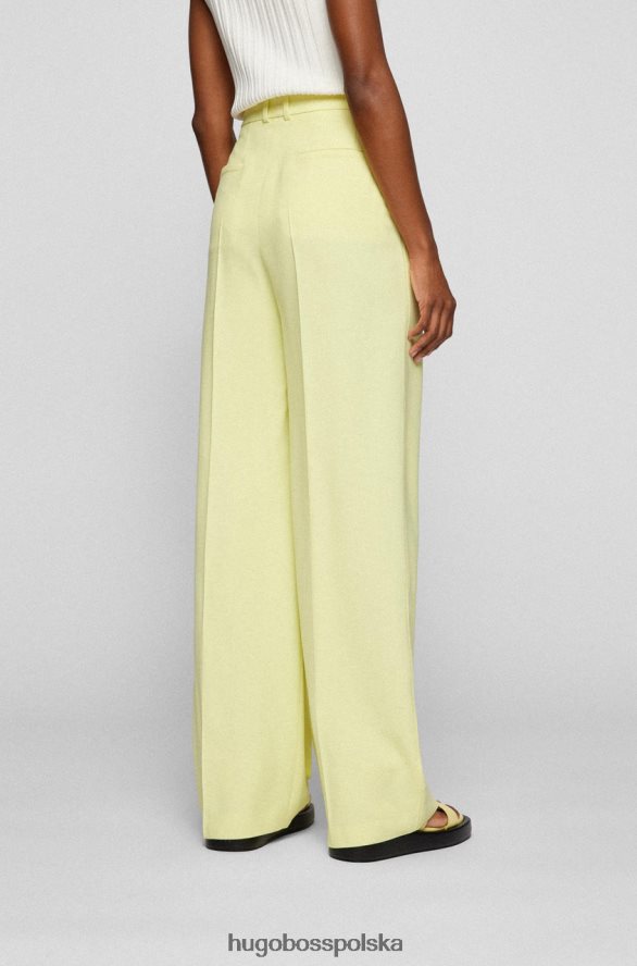 Hugo Boss spodnie TILLIA 50472215 żółte żółty R0X0H6717