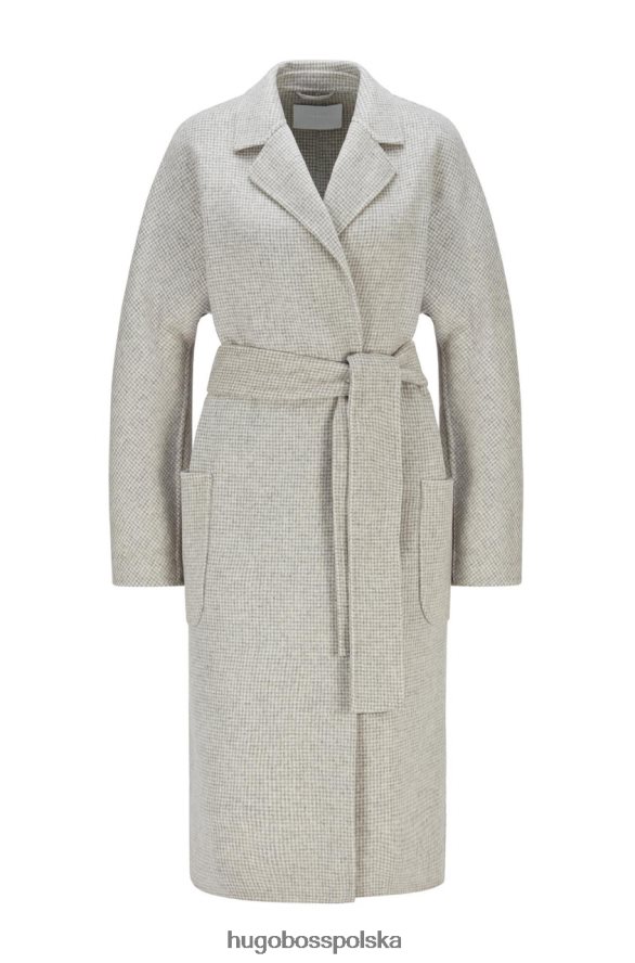 Hugo Boss płaszcz oversize coppelo 50461879 szary szary R0X0H6764