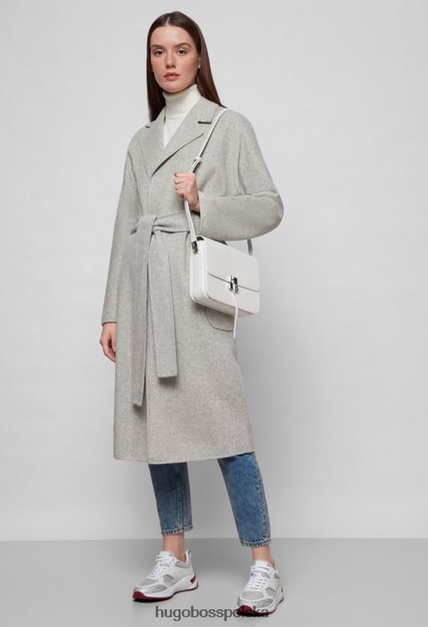 Hugo Boss płaszcz oversize coppelo 50461879 szary szary R0X0H6764