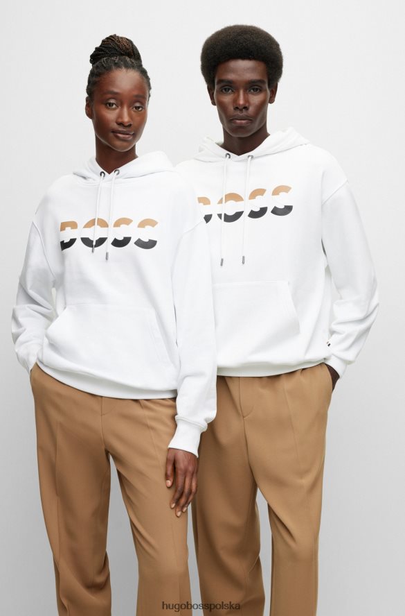 Hugo Boss Hugo Bluza unisex o swobodnym kroju z białej bawełny organicznej biały R0X0H61122