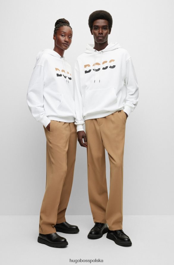 Hugo Boss Hugo Bluza unisex o swobodnym kroju z białej bawełny organicznej biały R0X0H61122