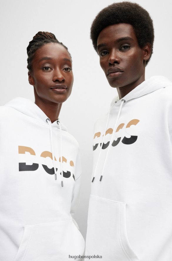 Hugo Boss Hugo Bluza unisex o swobodnym kroju z białej bawełny organicznej biały R0X0H61122