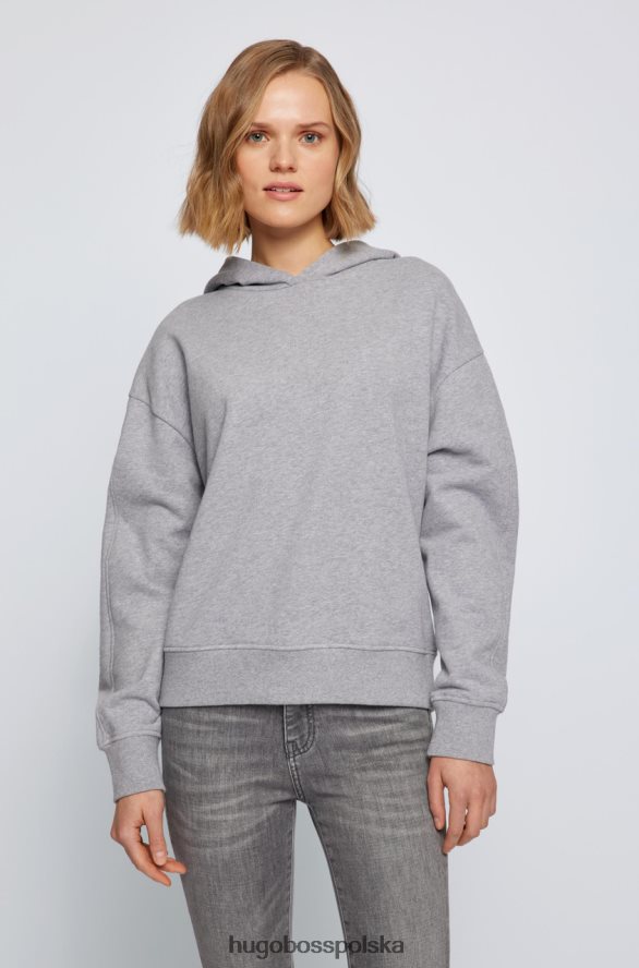 Hugo Boss bluza z kapturem ecaisy 50462824 szara szary R0X0H6738