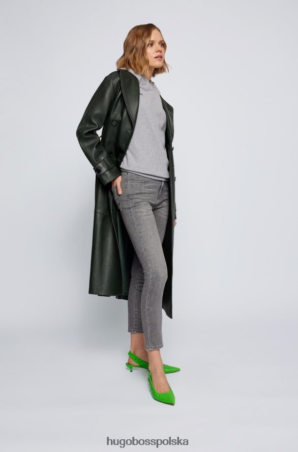 Hugo Boss bluza z kapturem ecaisy 50462824 szara szary R0X0H6738