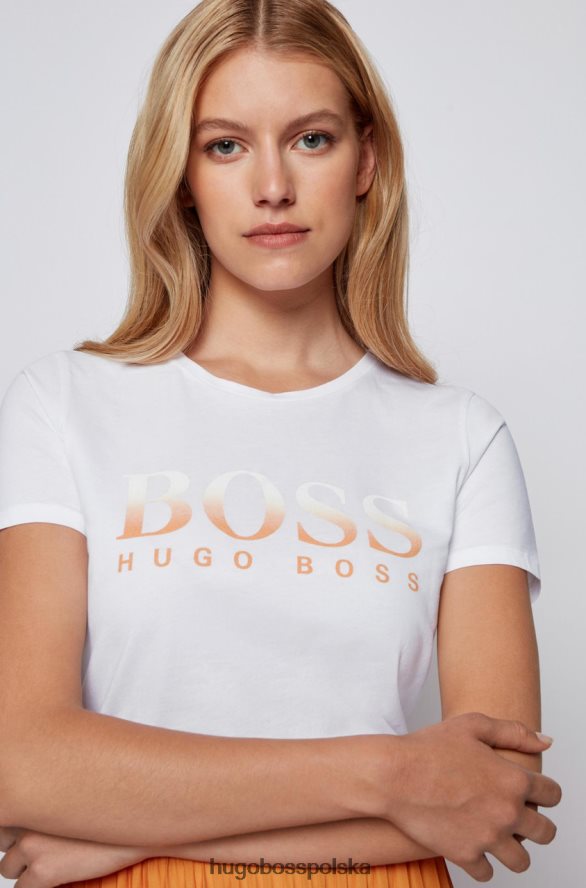 Hugo Boss koszulka c eti 50455145 biała biały R0X0H6762
