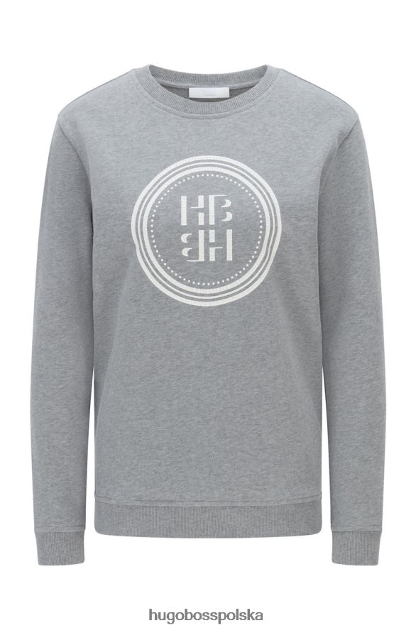Hugo Boss sweter c esety 50457681 wino wino/szary R0X0H6784