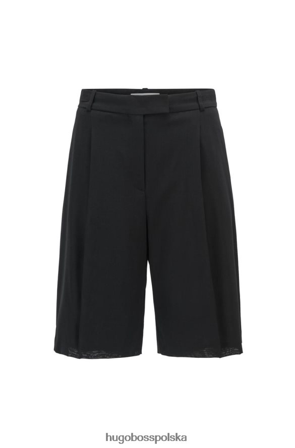 Hugo Boss spodenki tannah 50453518 czarne czarny R0X0H6793