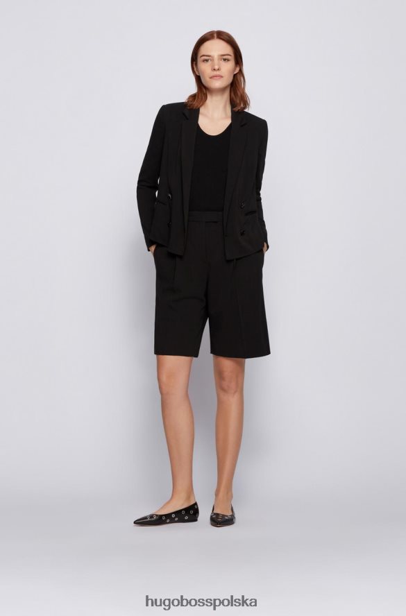 Hugo Boss spodenki tannah 50453518 czarne czarny R0X0H6793